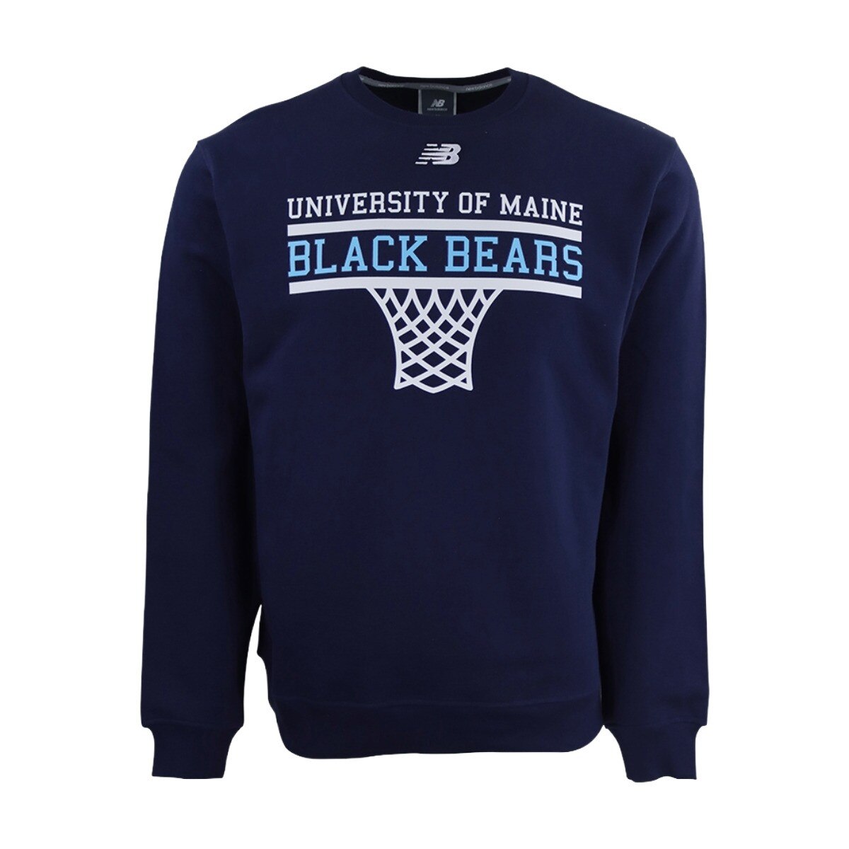 New Balance University of Maine Black Bears Basketball Hoop Crewneck